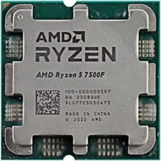 CPU 프로세서 AMD Ryzen 57500F 7500F 데스크톱 PC 게이머 최대 5.0GHz 6코어 12스레드 38MB 게임 캐시 소켓 AM5 - 7500f