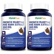 누사퓨어 프렌치 마리타임 300mg 200정 X2 NusaPure French Maritime, 2병, 2개, 200개