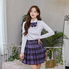 교복리본타이퍼플