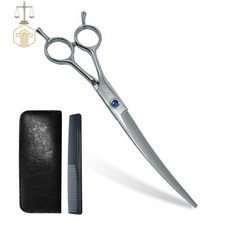 MT5 펫전용 블루볼트 커브가위 7인치 강아지커브숱가위, 1개