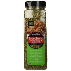 McCormick Gourmet Bruschetta seasoning mix sweet basil & oregano 부르스케타 스위트 바질 오레가노 시즈닝 믹스 19oz(538g), 1개