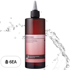모레모 미라클 100 손상모 탈모증상완화 기능성 멀티케어 앰플 워터 트리트먼트, 400ml, 6개