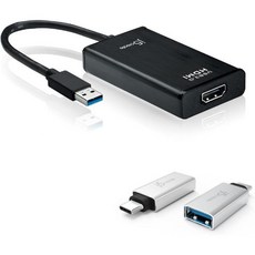 j5create USB TypeA 3.0 to HDMI 디스플레이 어댑터 + C JUA350 JUCX15X2 - javsx5ddc