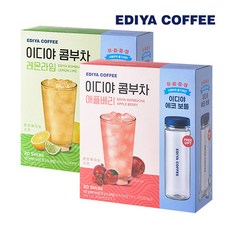 이디야 콤부차 레몬라임 20T+애플베리20T +에코보틀2개, 120g, 1세트