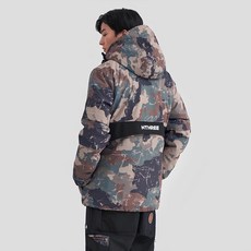 엔쓰리 NNN - NT22 Anorak - JACKET - 카모 (팔분리형) / 남녀공용 스노우보드복 스키복 자켓