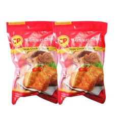 텍사스 치킨스테이크 2봉 (1kg+1kg) 치킨바베큐 닭다리살스테이크, 1kg, 2개