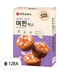 큐원 홈메이드 머핀 믹스, 300g, 12개