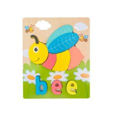 유아 아기 자동차 판 동물 그림 3살 영어 원목 원목교구 꼭지 숫자퍼즐, 윙윙꿀벌