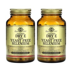 솔가 셀렌 비타민E 셀레늄 셀레니움 효모 무함유 100캡슐 2통 selenium selen, 2개, 100정