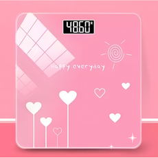 JH 스마트 디지털 LCD 캐릭터 체중계, 핑크, 태한 JH, 1개 핑크, 태한 JH, 1개