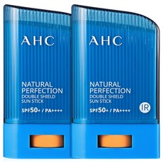 AHC 내추럴 퍼펙션 더블 쉴드 선스틱 SPF50+/PA++++, 22g, 2개