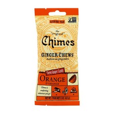 Chimes 차임스 진저 츄 오렌지 425 g Ginger Chews Orange 15 oz, 1개, 42.5g