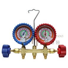 임페리얼 421cm 신냉매게이지 세트-R410A R-20 R404A GAS(MANIFOLD GAUGE SET), 1세트 - xrn410s