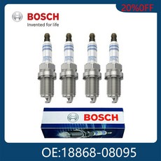 보쉬 4pcs 자동차 이리듐 점화 플매트 카펫 러그 0242135533 18868-08095 기아 현대 미쓰비시 니로 밴 아이오닉 부품, 01 BOSCH-0242135533-4