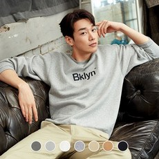 [지오다노] 020921 브러시드 프린트 맨투맨