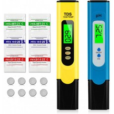 크롬 pH 측정 장치 pH TDS 및 LCD 디스플레이와 온도 세트 디지털 수질 테스터 (ATC) 음용수 수영장 수