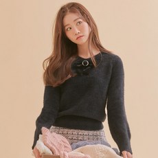 로엠 리본 포인트 뽀송뽀송 니트 RMKAA4VR11