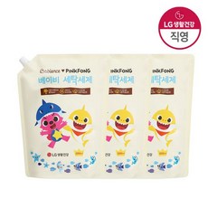 베비언스 핑크퐁 유아세제 리필 2.2L 3개