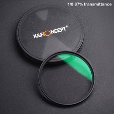 캐논 카메라 렌즈 필터 악세사리 랜즈 보호 액세서리 kamp f 개념 블랙 미스트 확산 18 특수 효과 영화 같은 비디오 촬영 82mm, 협동사, 0.87 투과율