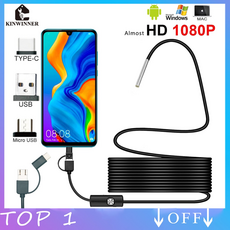 배관내시경카메라 스마트폰 내시경 카메라 관로탐지기 3.9mm 안드로이드 pc usb c, 3.5m, 720p3.9mm 렌즈 하드, 1개