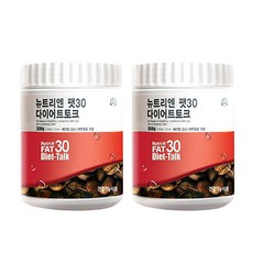 (당일 출고) 뉴트리엔 팻30 다이어트토크커피 대용량300g 가르시니아 배변 숙변 식이섬유, 300g, 2개