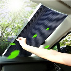 오토룸데코 차량햇빛가리개 썬블라인드 업그레이드 앞유리 70cm+커팅몰드, 앞유리 햇빛가리개 70cm