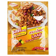 RosDee menu 태국 매운 다진 고기 LAAB-NAMTOK 소스 파우더 30g X 3팩, RosDee menu, 태국 매운 다진 고기, LAAB