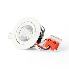 포커스 LED MR COB 일체형 매입 등기구 7W, 주광색-화이트하우징
