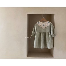 [매호스토리] 몰리자수 원피스(그린 브라운 XS~XXL). 여아원피스 아동 주니어쇼핑몰 유아옷 초등여아옷 키즈 북유럽아동복 여자 아기 어린이 봄 예쁜 공주 유아동복