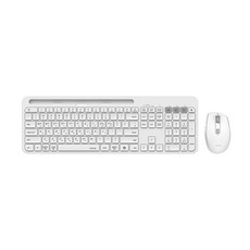 멀티페어링트랙볼 아이노트 멀티페어링 무선 블루투스 키보드 + 마우스 세트 일반형 KM680RB 화이트