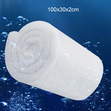 특수 고밀도 수족관 필터 매우 두꺼운 생화학 필터 코튼 스폰지 수족관 어항 바이오 코튼 폼 스키머, 13 White100x30x2cm, 1개, White100x30x2cm