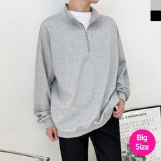 블레오 남성 봄 가을 빅사이즈 무지 오버핏 데일리 긴팔 맨투맨 티셔츠