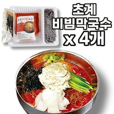 선제이피지 웰빙음식 새콤달콤 시원한 초계 양념 비빔막국수, 4개, 480g