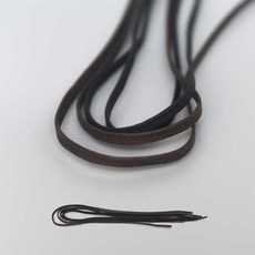 한국산 구두 초끈 평끈 왁싱 구두끈 부츠 납작끈, 진한 밤색 dark brown, 75cm, 1개