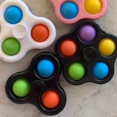 팝잇 스피너팝잇 피젯스피너 3구 5구 푸쉬팝, 3_화이트5구