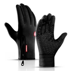 다니뜨 방한장갑 겨울 방수 바이크 스마트터치 논슬립 방풍 BF 스포츠 장갑, 블랙