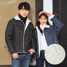 머시따 스타일GOOD 오버핏 양털데님자켓