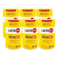 종근당건강 프로바이오틱스 락토핏 생유산균 골드 6통(300포) 먹기 편한 유산균, 100g, 6개