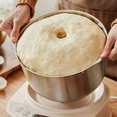 가정용 소형 반죽기 믹서 35리터 발효 요리사 빵 베이킹 반죽 휘핑, 1개, 은색 반죽기 3.5L+다지기 2.5L
