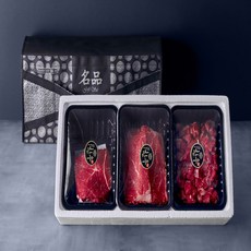 [한정수량] 명품 한우 1++ 투뿔 한우 선물세트 1kg (산적400g+차돌박이200g+양지국거리400g ) 추석선물세트 명절선물세트 한우선물세트 명품한우선물세트, 1박스