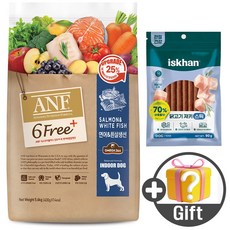 [N] ANF 6free+ 강아지 사료 +사은품 2종, 1세트, 5.6kg, 연어흰살5.6kg+(G)닭고기져키스틱90g+돌돌이 - anf6free