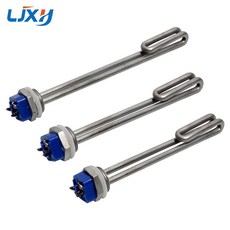 LJXH BSP 가열 요소 물 보일러용 수침 히터 1 인치 220V 240V DN25 나사 타입 올 304SUS, 3.220240V 3KW 230L