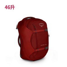 osprey 경량 등산 가방 백팩 대용량 46L, 레드