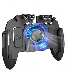 [최신 버전] PUBG / Call of Duty / Fotnite 용 4000mAh 전원 뱅크 냉각 팬이 장착 된 모바일 게임 컨트롤러 4 트