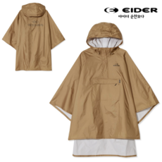  [아이더] *24년 신상* 남녀공용 경량 슬림 판초우의 비옷 (머스타드) DUA24983Y8, 1개 
