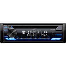 카오디오 JVC KDT710BT 외부 마이크 CD MP3 USB AUX 입력 AMFM 라디오 고출력 앰프 Amazon Alexa 음성 자동차 스테레오 단일 소음 Bluetooth, Single DIN Receiver + CD Playe