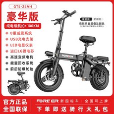 접이식 전기자전거 전동 배달용 48V 자전거 출퇴근, 0Ah, 11. 디럭스(25A 100km)
