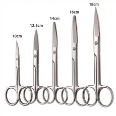 안전가위 매딕 의료 컷팅 다기능 붕대 거즈 EMT, 정밀 18CM 곡선 가위, 1개