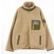 ASTRAL PROJECTION 원더러스트 보아 플리스 뽀글이 집업 자켓_베이지 WANDERLUST FLEECE ZIP UP JACKET_BEIGE