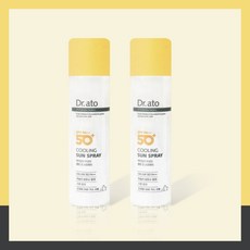 1+1 저자극 뿌리는 선크림 쿨링 선스프레이 닥터아토 SPF50+++ 피부건강 쾌적함 동시케어 골프 등산, 2개, 150ml
